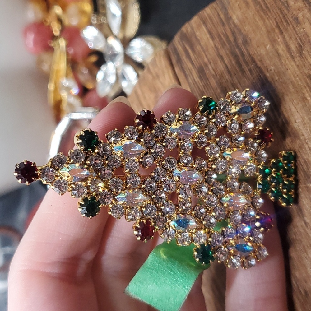 B810 rare mostri Eisenberg christmas tree stunning brooch collectible rare find - Picture 3 of 3